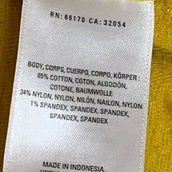 Anthropologie Seamed + Textured yellow tank - Picture 9 of 10